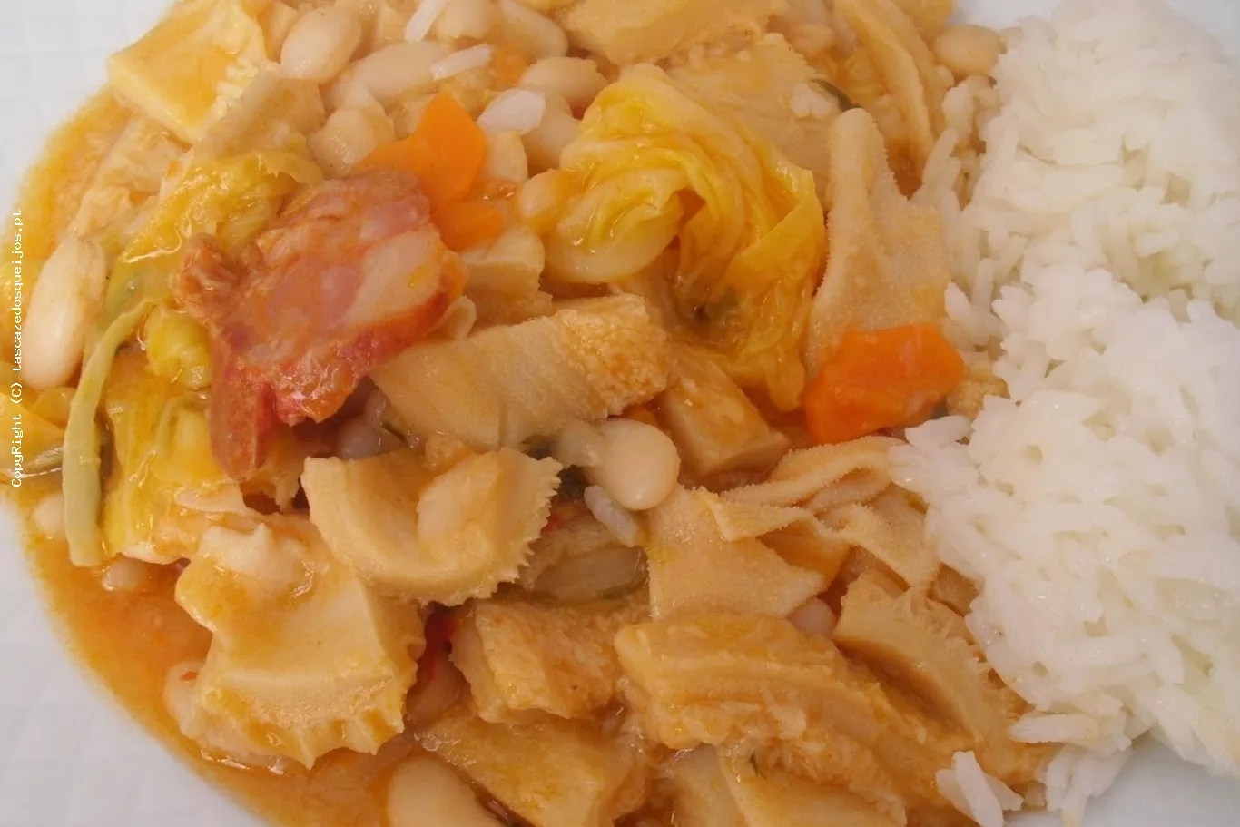 Dobrada com Feijão Branco