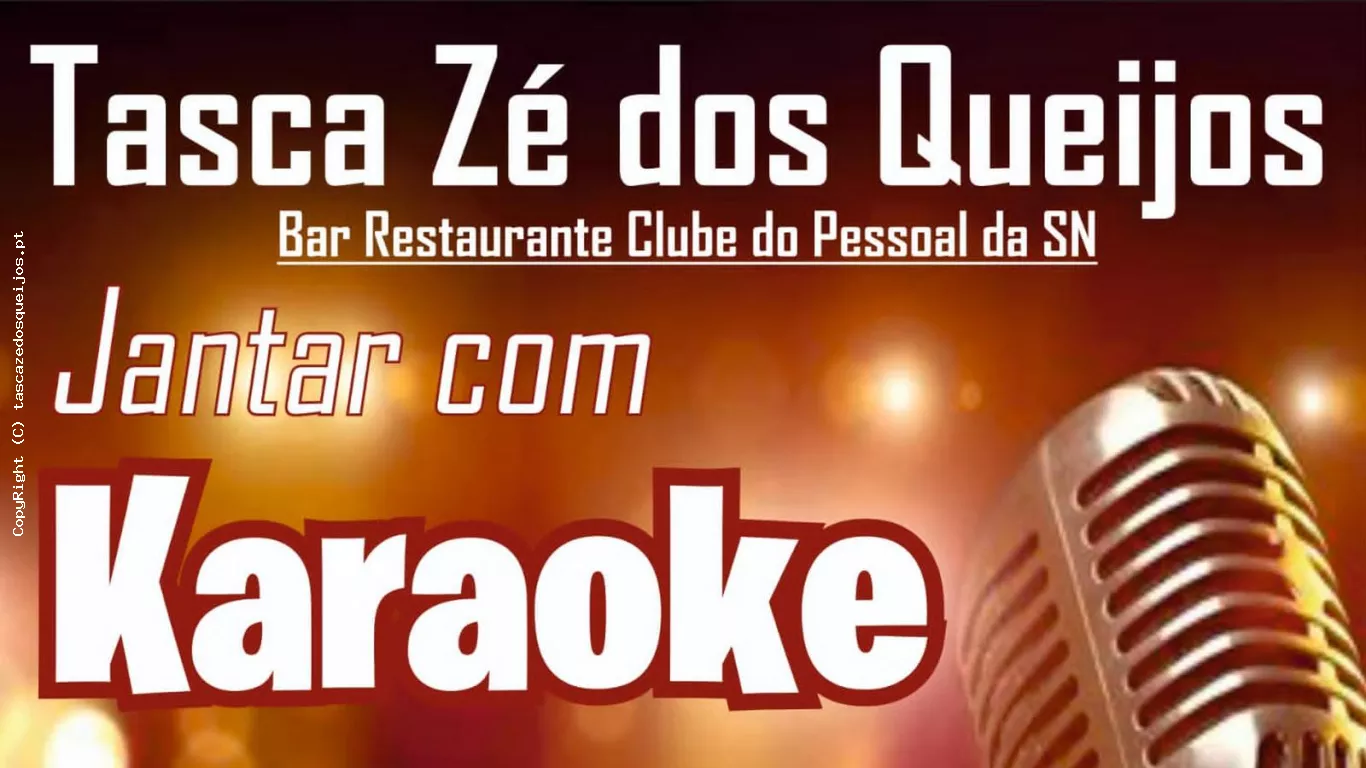 Jantar com Karaoke - Sexta Dia 19 de Maio