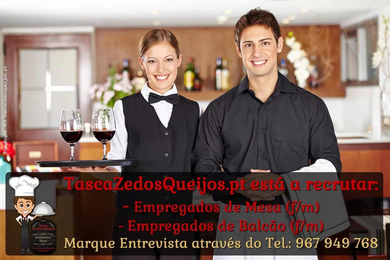 Recrutamento Tasca Zé dos Queijos 2019